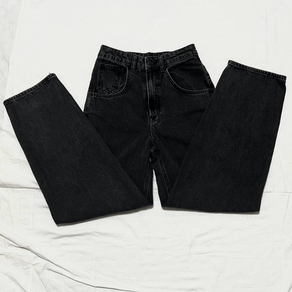 Zara Denim - Zara High-Rise Black Baggy Leg Jeans
